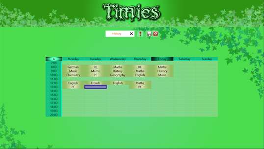 Timies Timetable screenshot 2