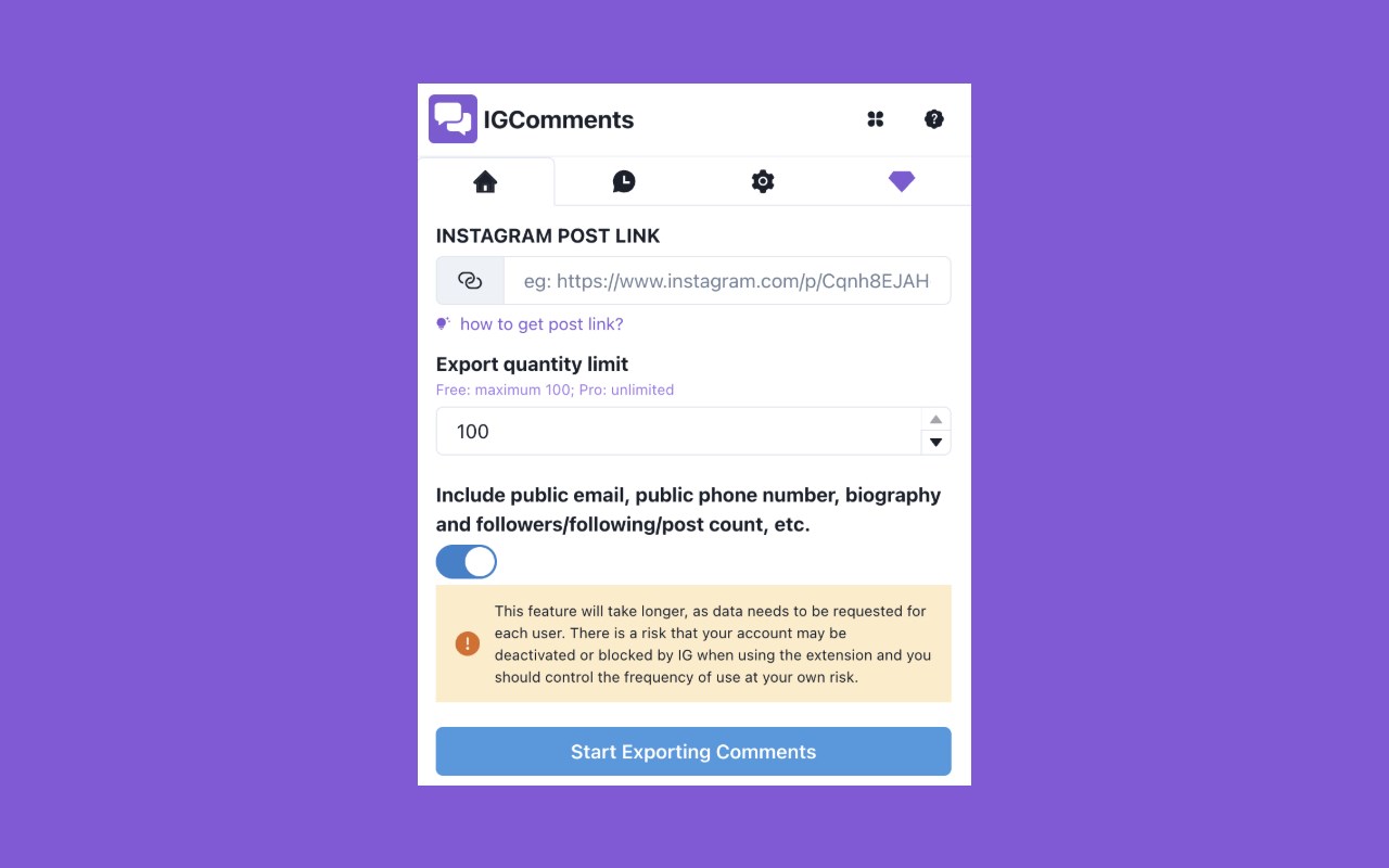 CommentExporter-Export Ins Comments(Email)
