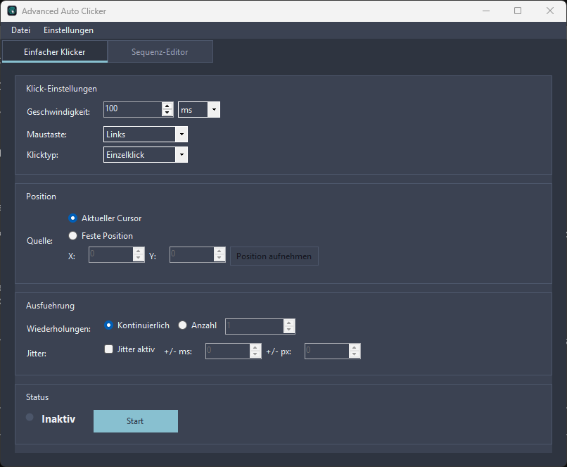 AAC - Advanced Auto Clicker screenshot
