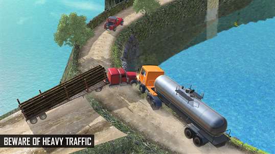 Oil Tanker Transporter Truck-Dangerous Hill Drive screenshot 1