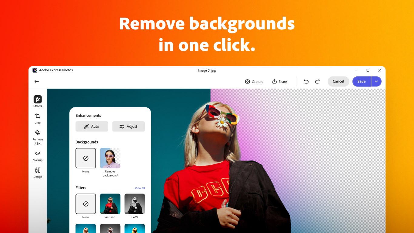 Adobe Express Photos (formerly Photoshop Express) screenshot
