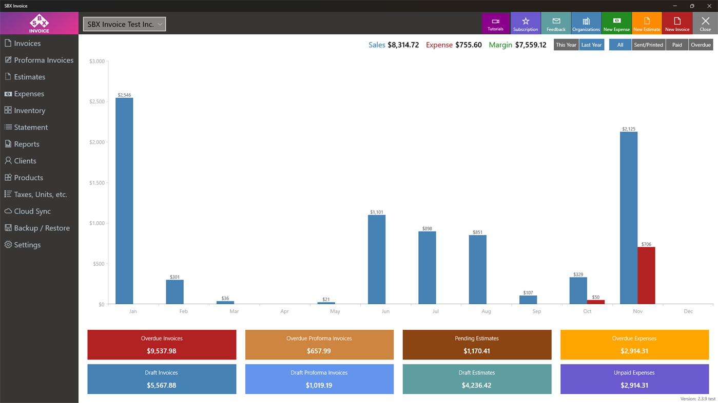 #2. SBX Invoice (Windows) Przez: SBX Studio