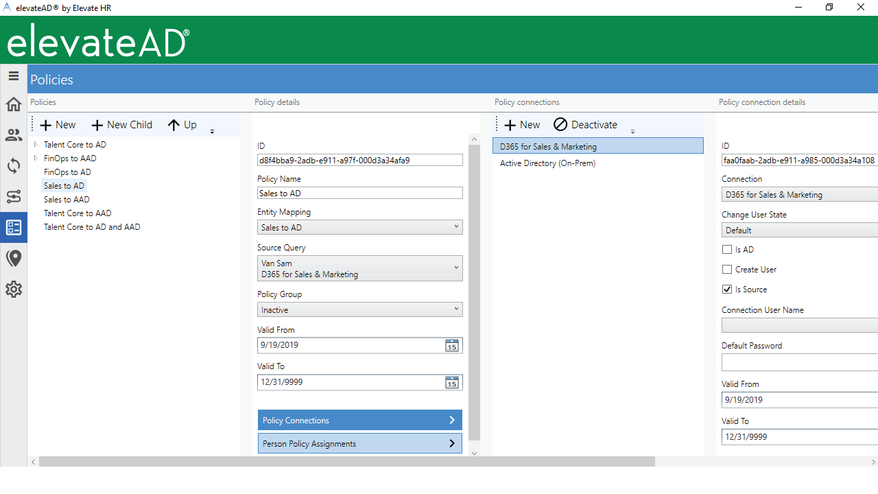 Snapshot 5 of elevateAD for Active Directory Automation
