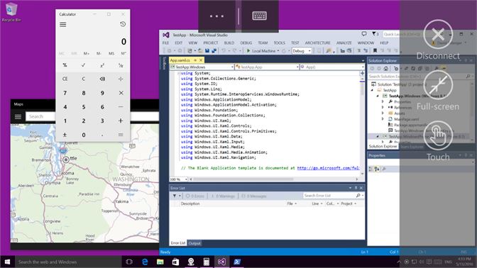Microsoft remote desktop 10 application