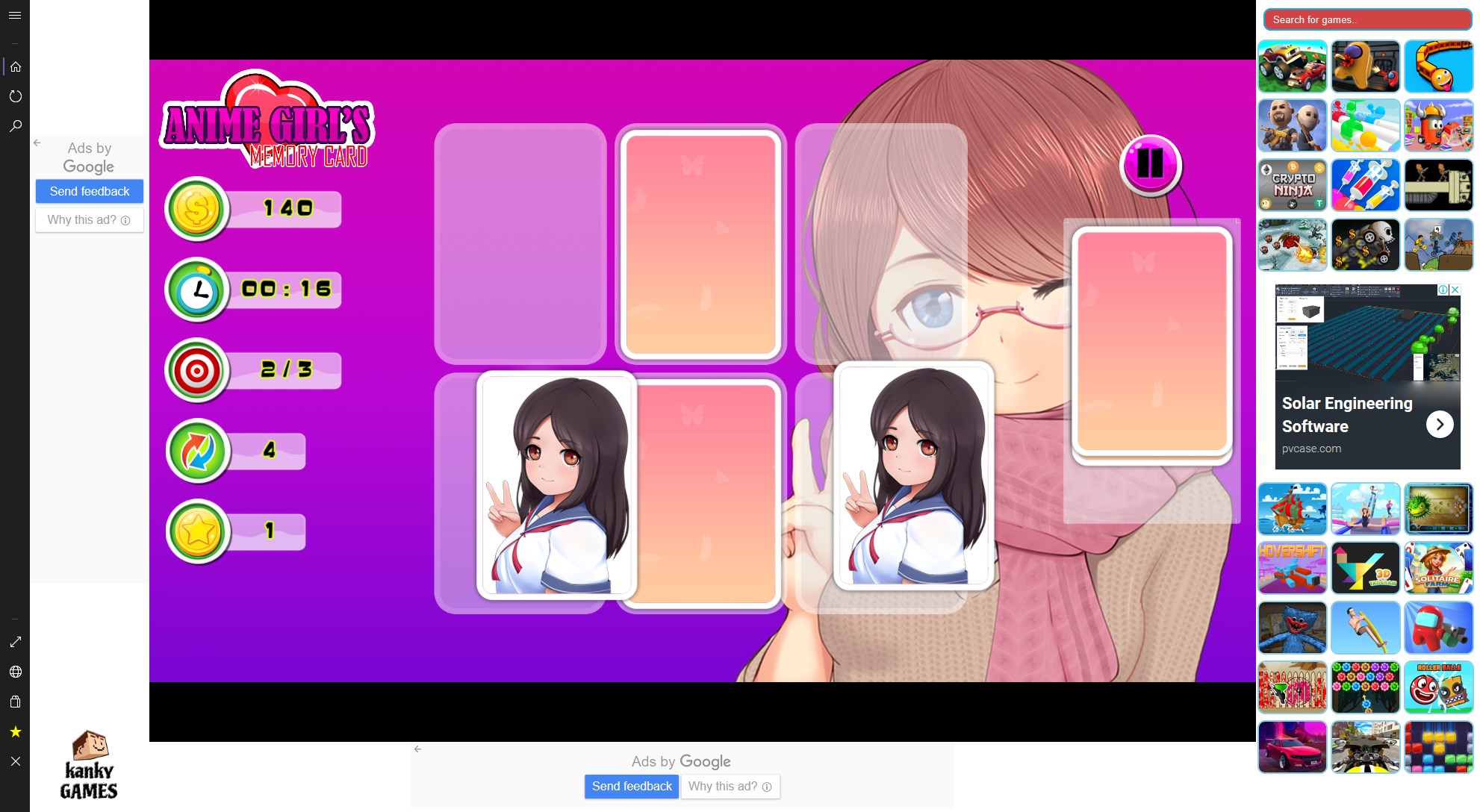 スクリーンショット 4 Anime Girls Memory Card Game windows