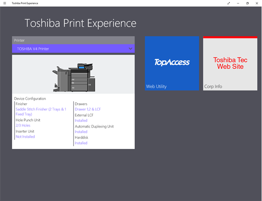 Toshiba Print Experience screenshot 2