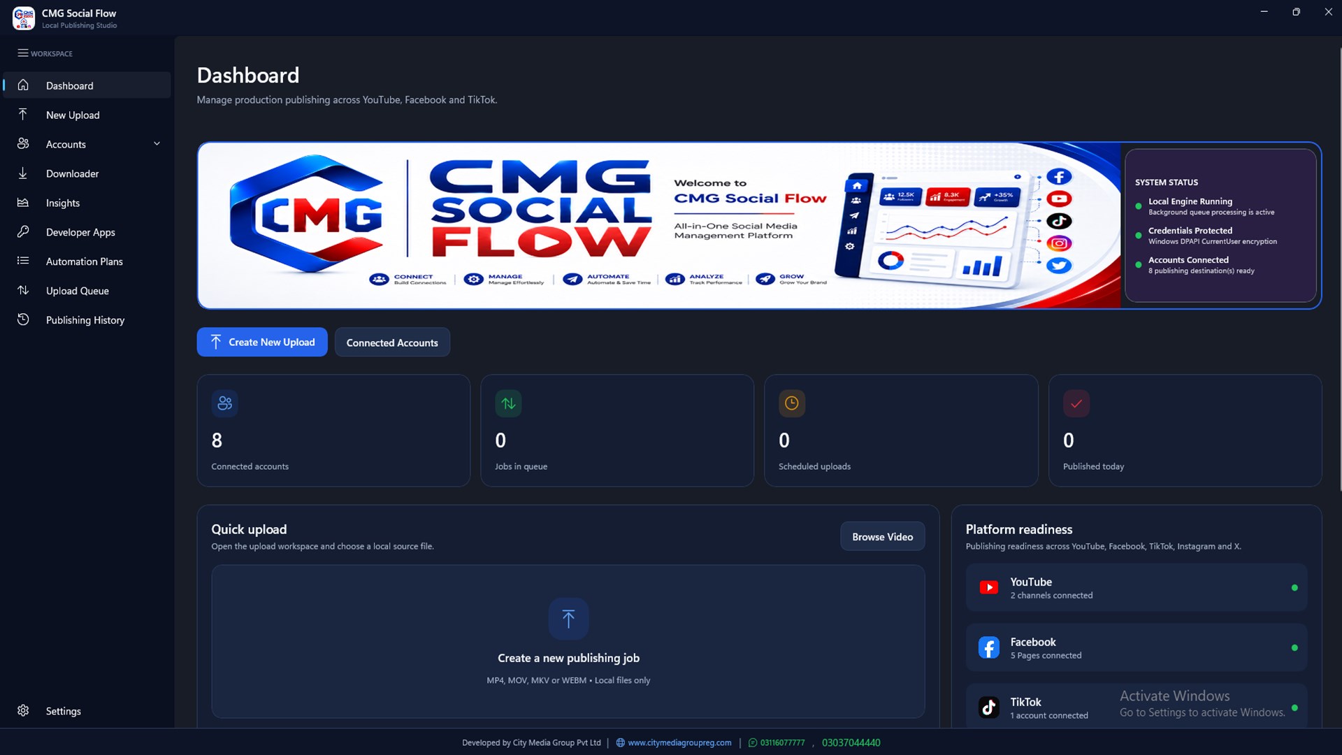 CMG Social Flow screenshot