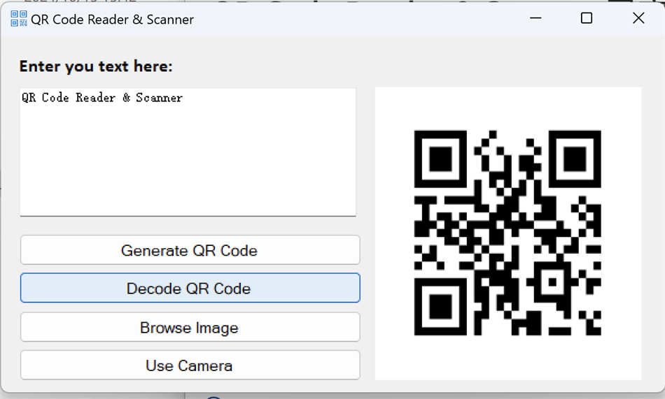 QR Code Reader & Scanner (Windows) Av: Gentle Dan