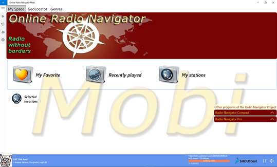 Online Radio Navigator Mobi screenshot 1