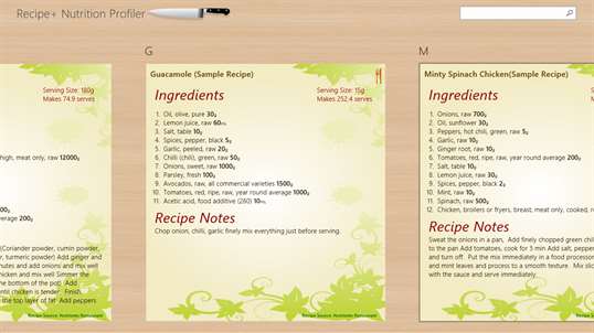 Recipe+ Nutrition Profiler screenshot 3
