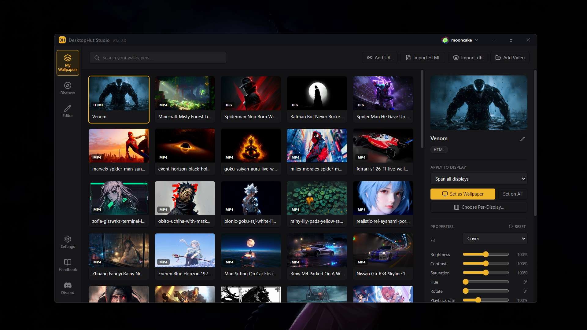 DesktopHut – Live & Animated Wallpapers screenshot