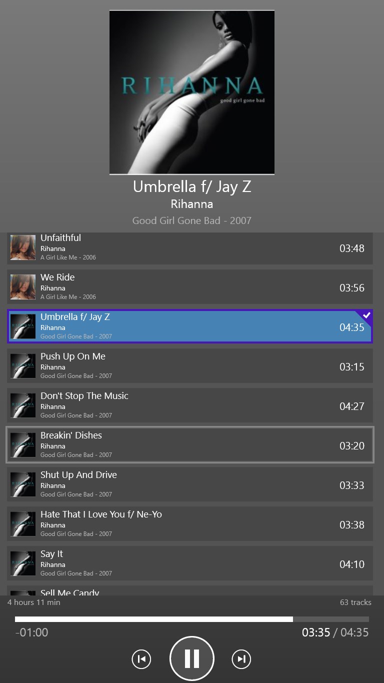 Audio Player for Windows 10