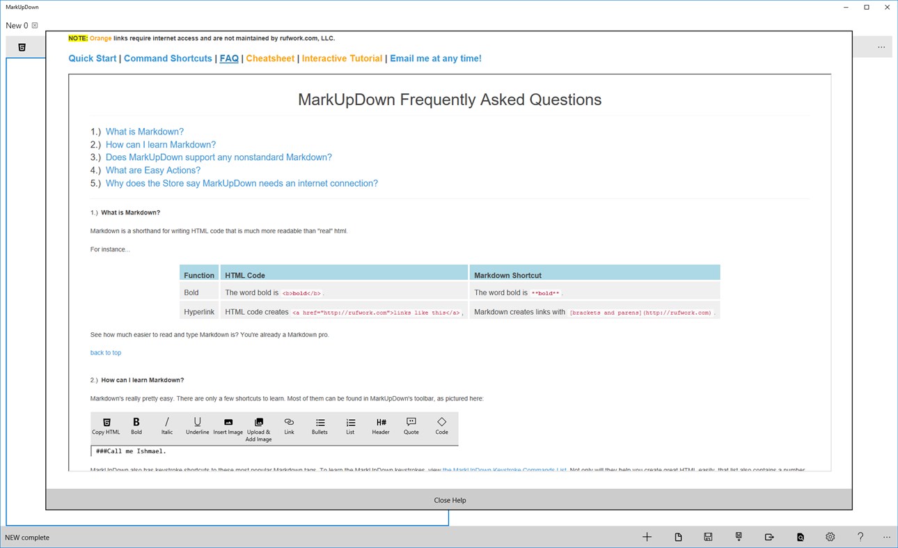 #8. MarkUpDown (Windows) 由: rufwork programming