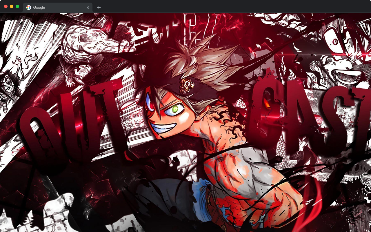 Black Clover New Tab Wallpaper