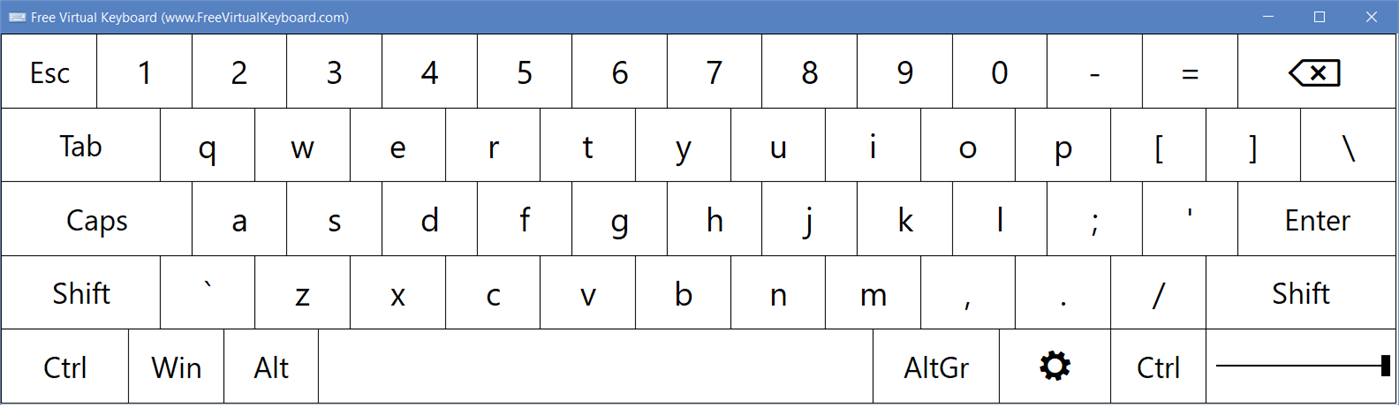 #4. Free Virtual Keyboard (Windows) Ved: Comfort Software Group