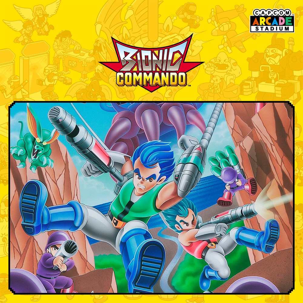 Capcom Arcade Stadium：BIONIC COMMANDO cover art (full size)