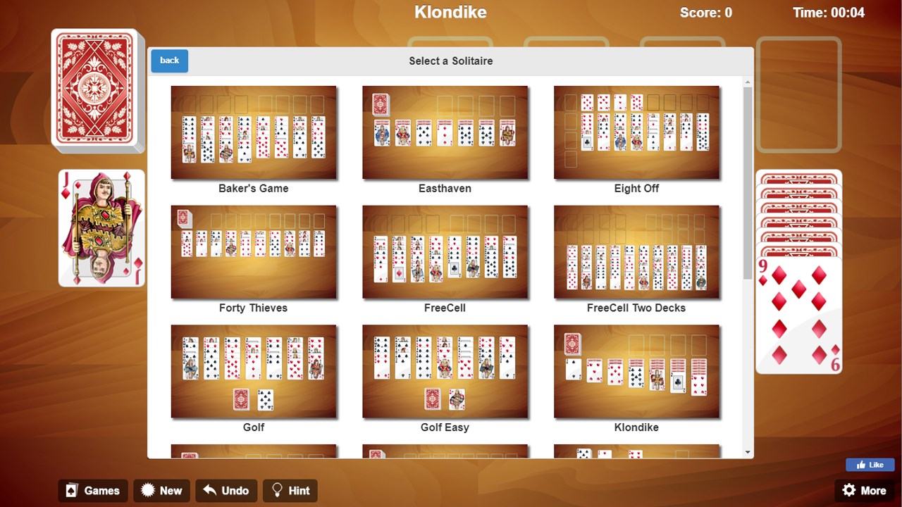 Solitaire Card Games !