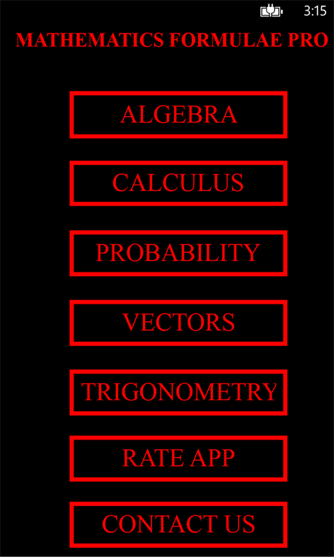 Mathematics Formulae Pro Screenshots 1