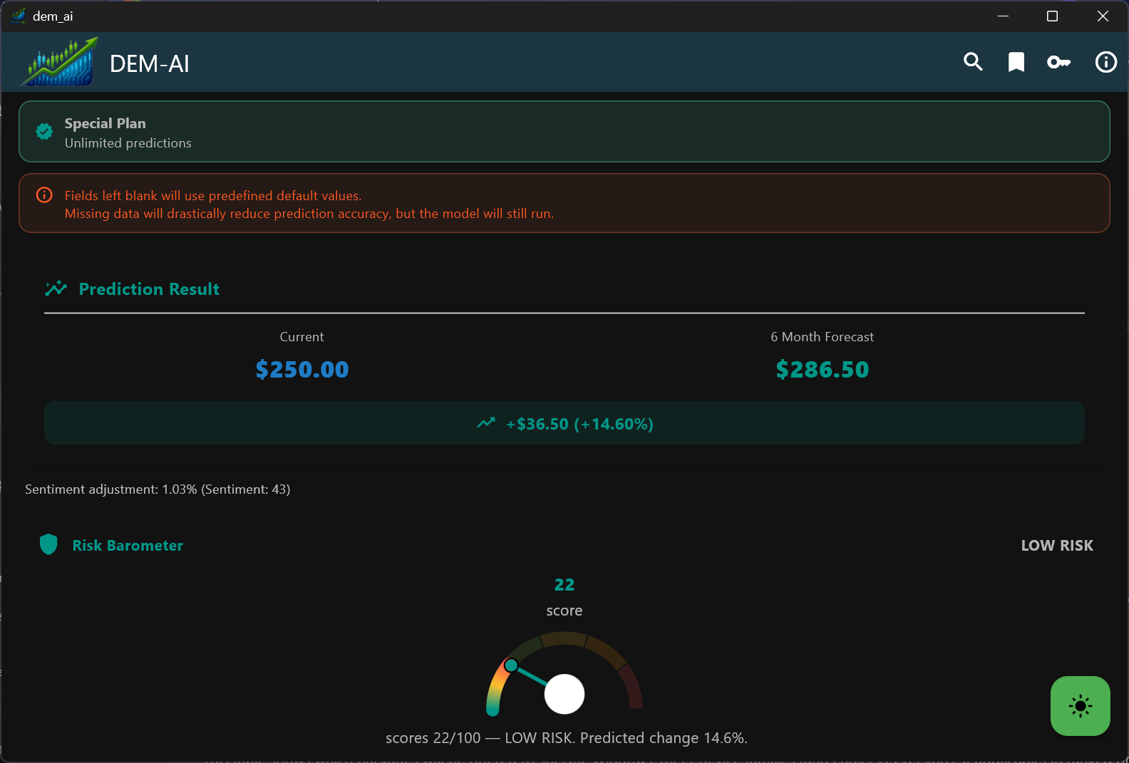 DEM-AI screenshot