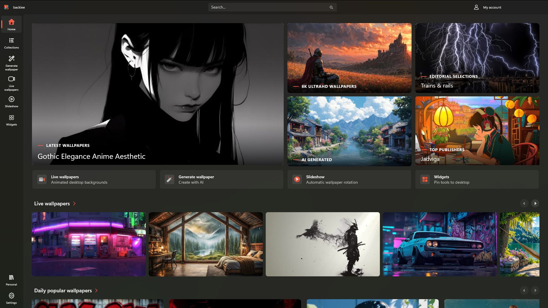 backiee - Wallpaper Studio 10 screenshot