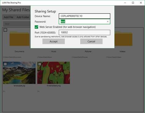 LAN File Sharing Pro Screenshots 2