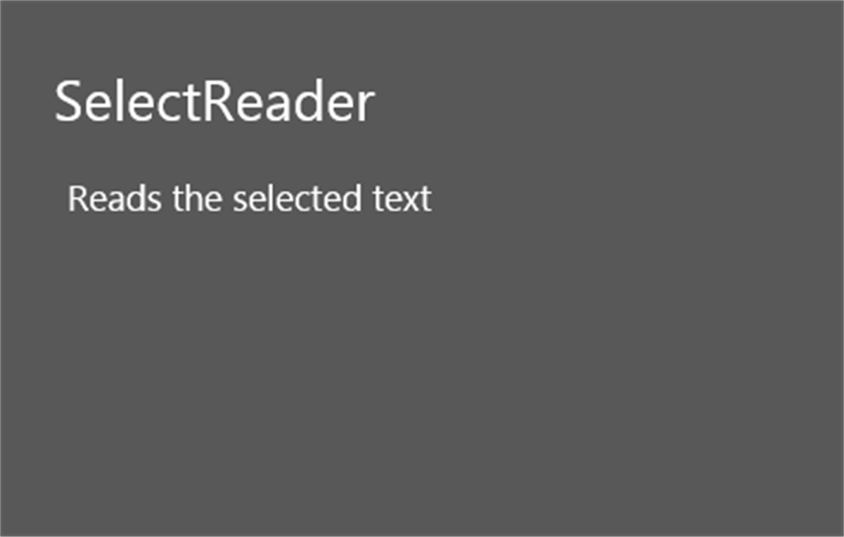 SelectReader