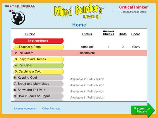 Mind Benders® Level 6 (Free) screenshot 5