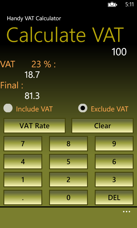 Vat Exclusion Calculator , VAT Calculator – RRFK
