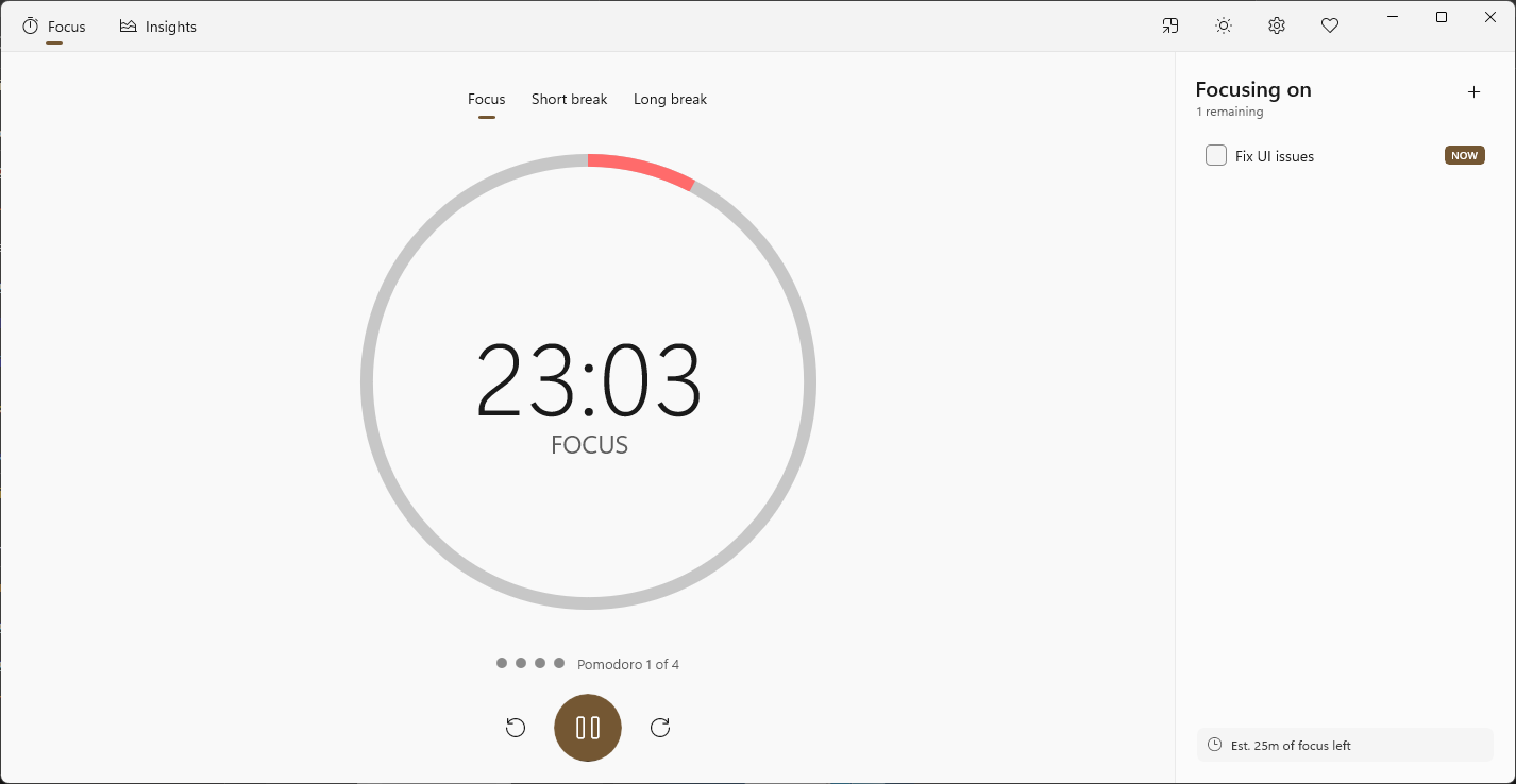 Focus 10 screenshot