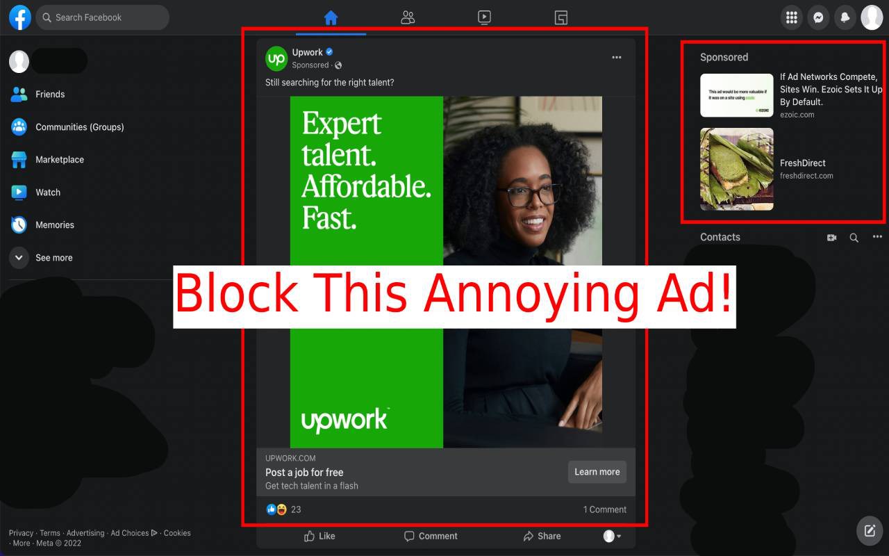 Video Ad Blocker for Facebook™ App Extension