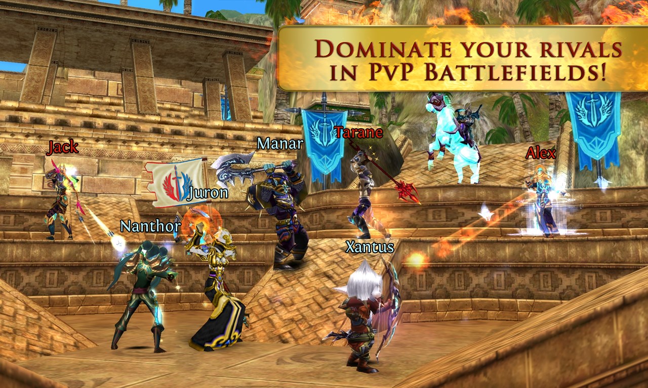 Dominate your rivals on PvP battlefields!