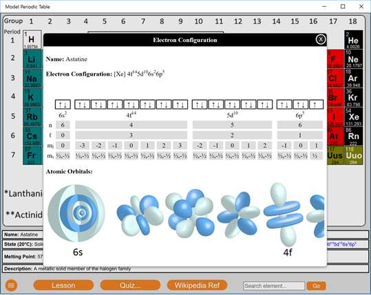 Model Periodic Table screenshot 5