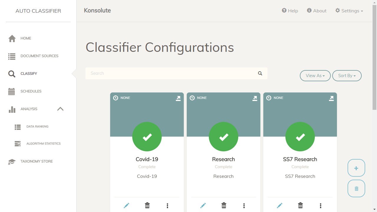 Snapshot 3 of Konsolute - Auto Classifier