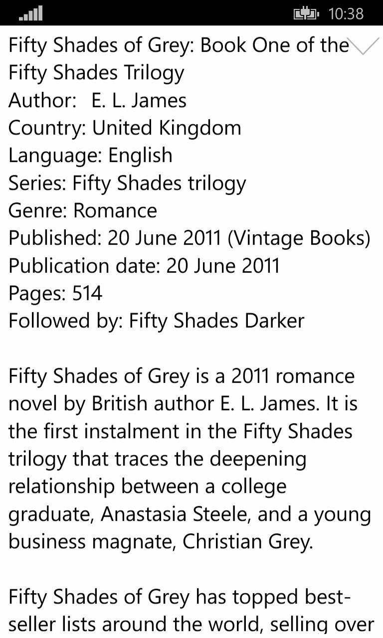Kupit 50 Shades Of Grey Book Microsoft Store Ru Ru