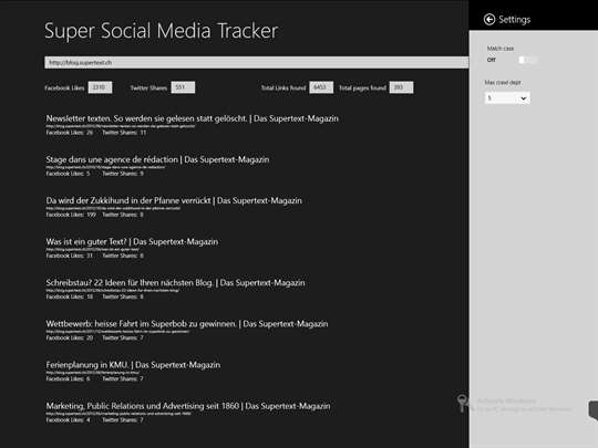 Super Social Media Tracker screenshot 4