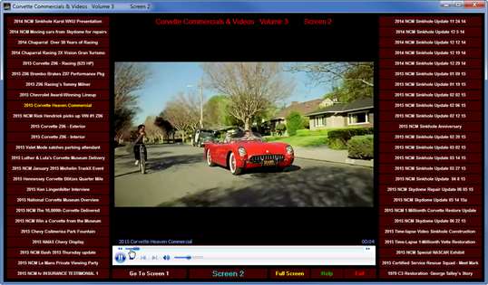Corvette Commercials and Videos Volume 3 screenshot 2