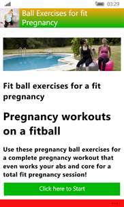 Ball Exercises for fit Pregnancy screenshot 1