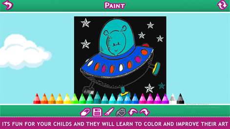 Plane Coloring Drawing Pages For Kids Screenshots 2