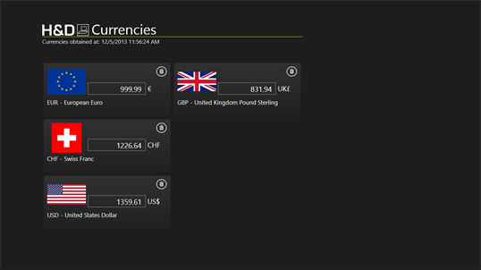 H&D Currencies screenshot 1