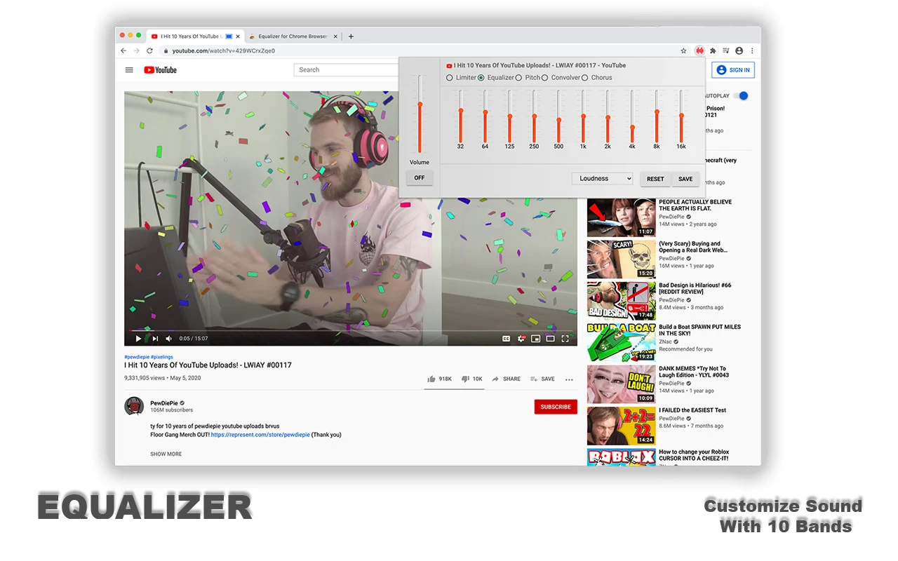 Equalizer for Edge browser