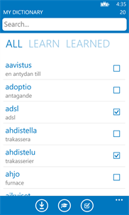 Swedish Finnish dictionary ProDict Free screenshot 3