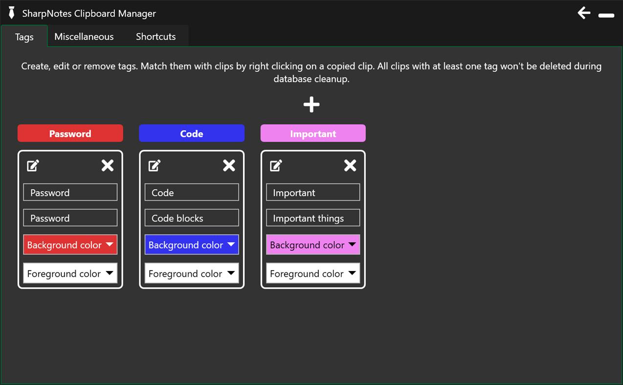 #3. SharpNotes Clipboard Manager (Windows) Podle: Luigi Borile
