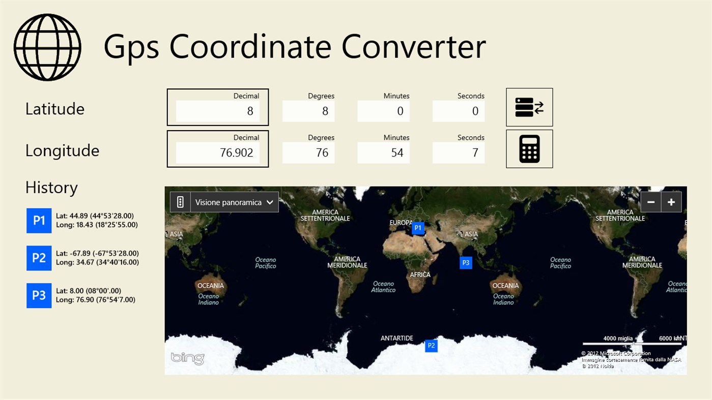 #2. Gps Coordinate Converter (Windows) Podle: VivendoByte.net
