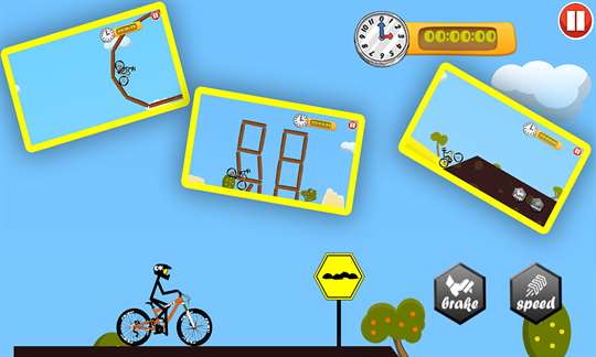 Stickman Bicycle : Mountain Bike Rider screenshot 2