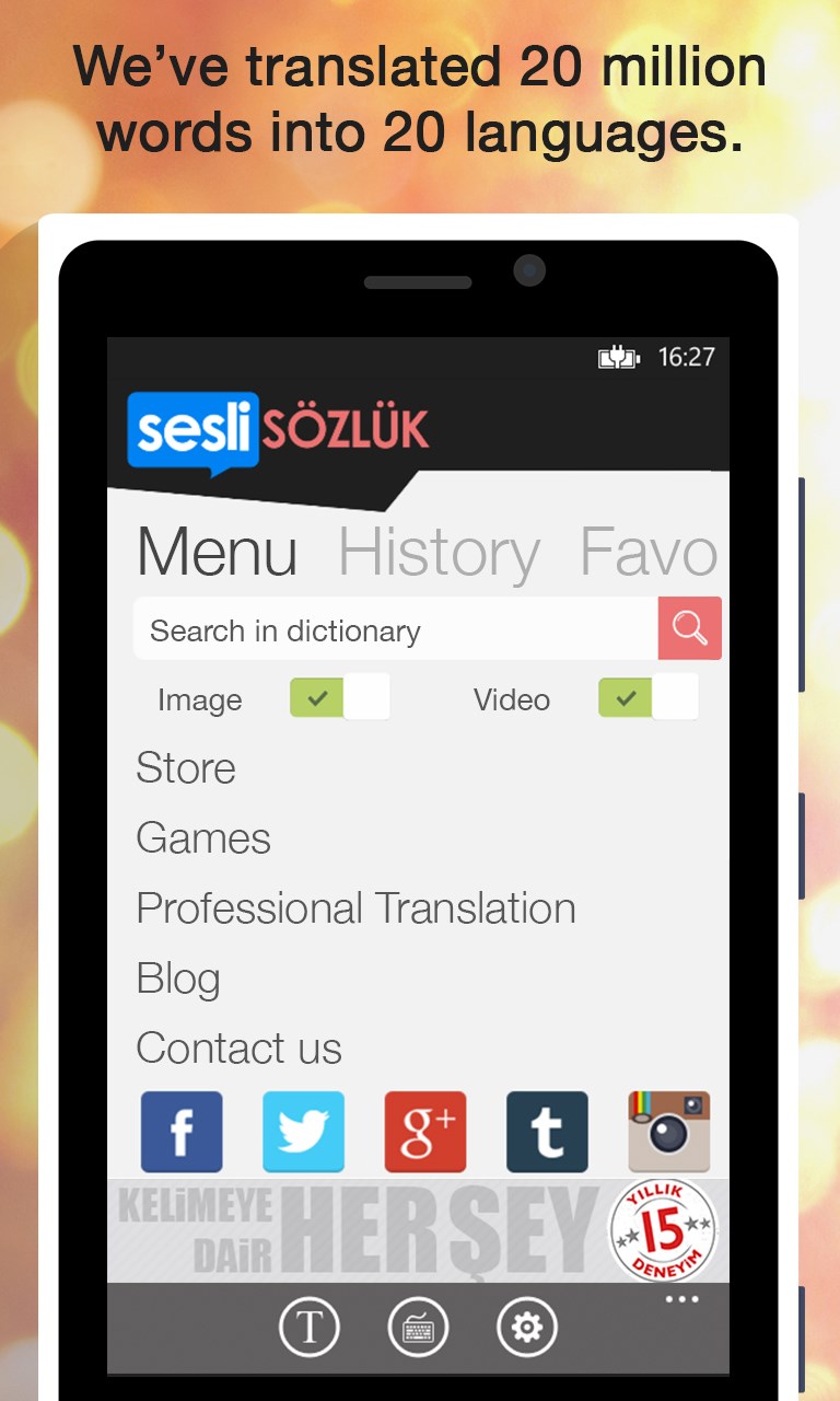 Sesli Sözlük for Windows 10