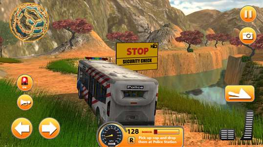 Police Bus Hill Climb - Cops Pick & Drop Duty Sim screenshot 1