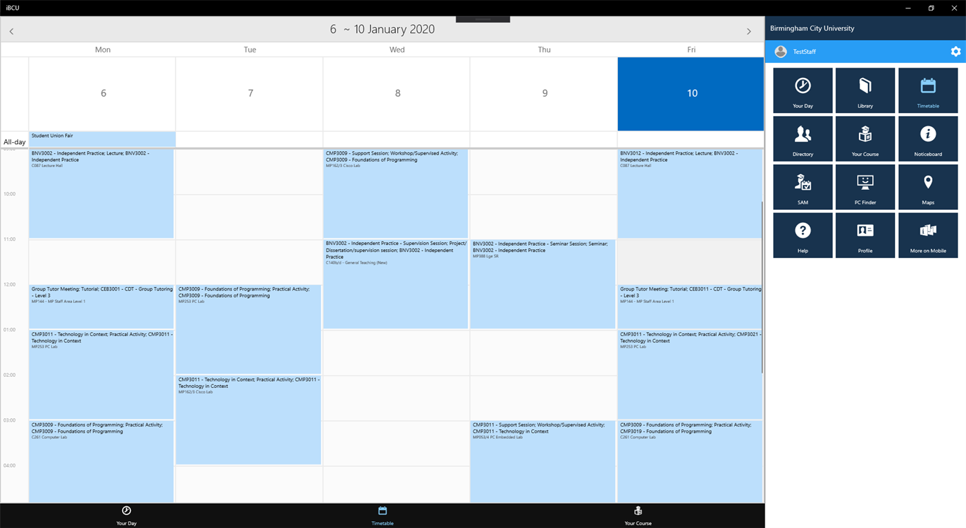 #2. iBCU (Windows) โดย: Birmingham City University