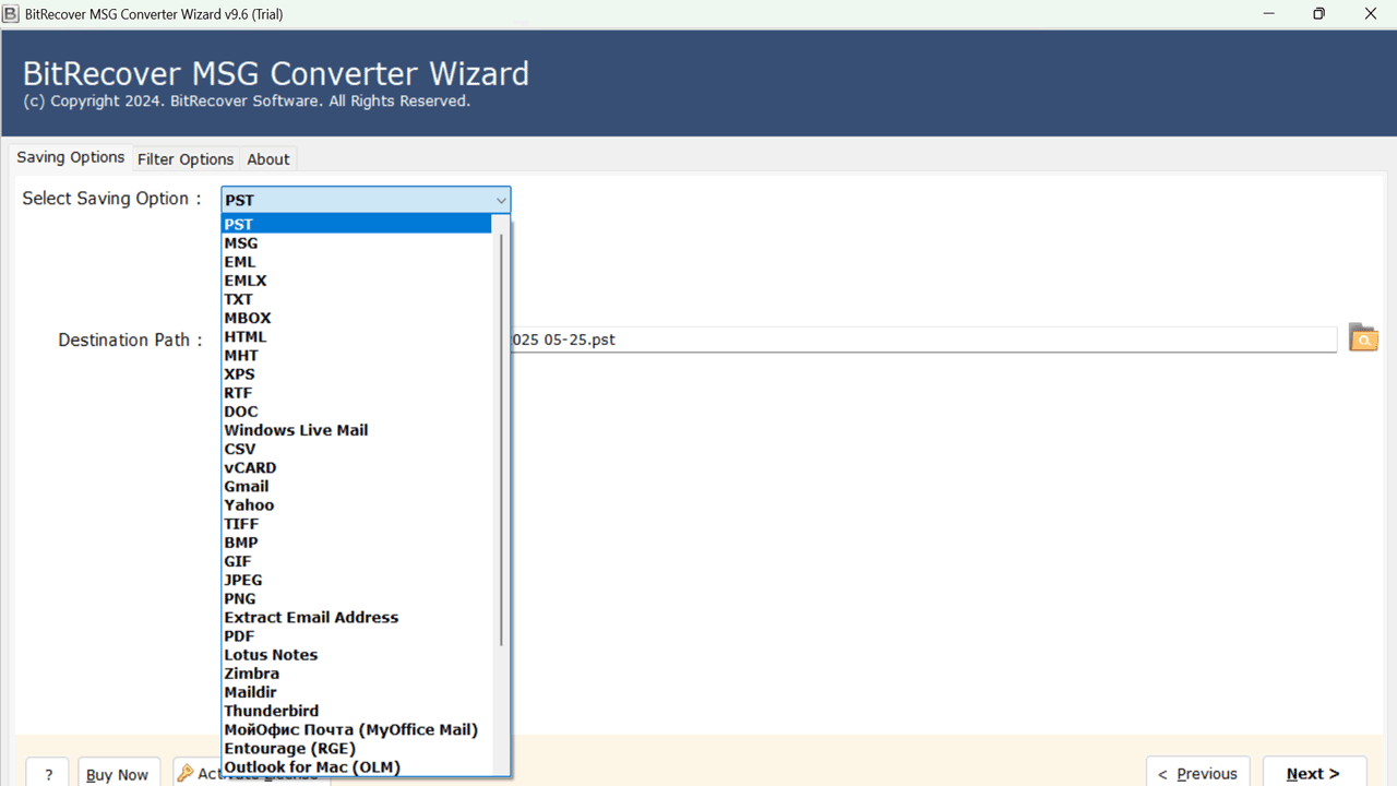 Snapshot 4 of BitRecover for MSG to IMAP Converter