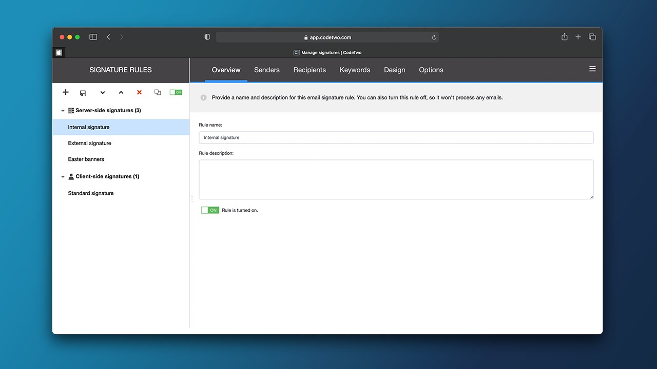 Snapshot 3 of CodeTwo Email Signatures 365