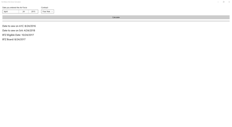 USAF SrA Below The Zone Calculator Screenshots 1